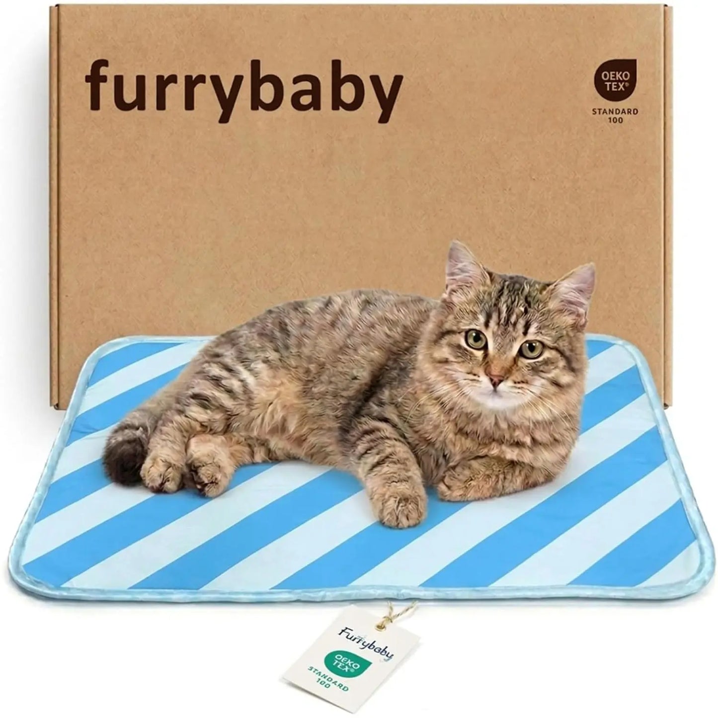 Pet Cooling Mat for Dogs and Cats, Soft and Breathable Self-Cooling Pad, 23" x 18", Washable Non-Slip Design for Indoor and Outdoor Use, Leaf Pattern