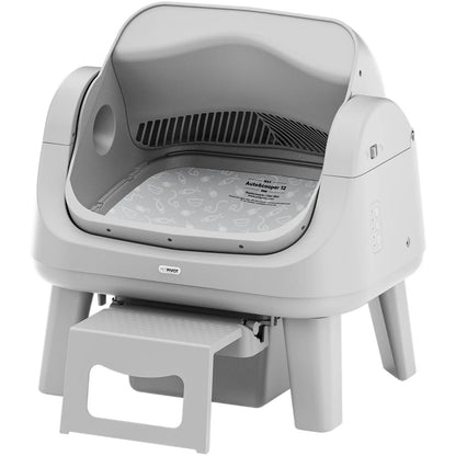 Petpivot Autoscooper 12 Lite Open-Top Automatic Self-Cleaning Cat Litter Box with Easy-Entry Front Step and Triple Safety Protection